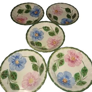 Vintage Blue Ridge Pottery 5 Norma Berry Bowls